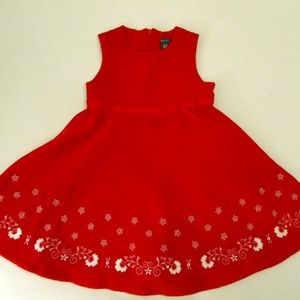 baby Gap Red Formal Dress 2T
